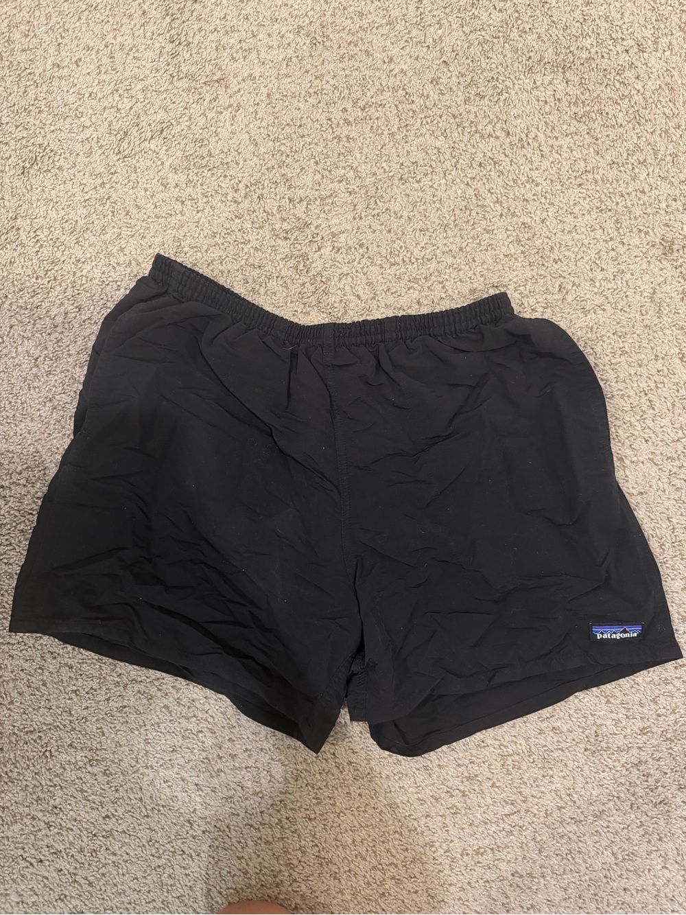 Patagonia Black Athletic Running Shorts